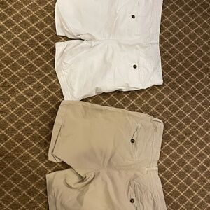 American Eagle Outfitters White/tan Shorts